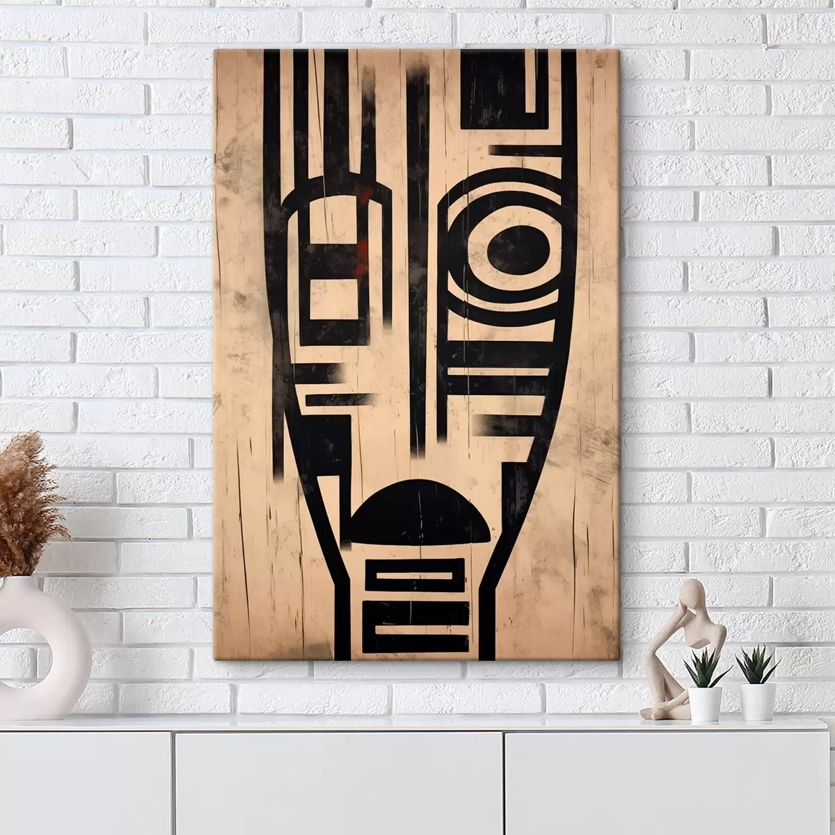 Wandbilder Geometrisches abstraktes Gesicht s45971