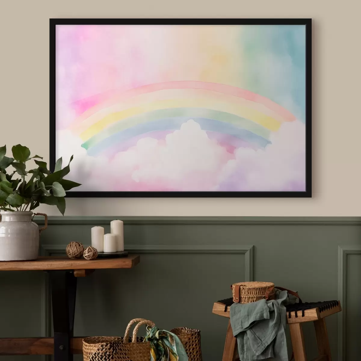 Poster Regenbogenwolken f45954