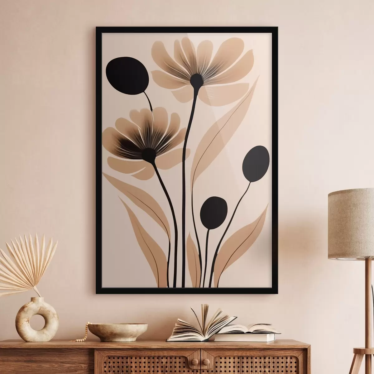 Poster Abstrakte Blumen f45963