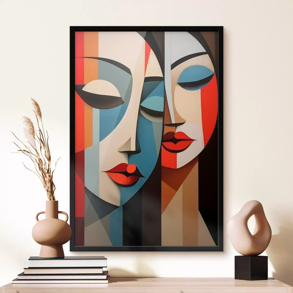 Poster Geometrisches Frauenporträt f45966