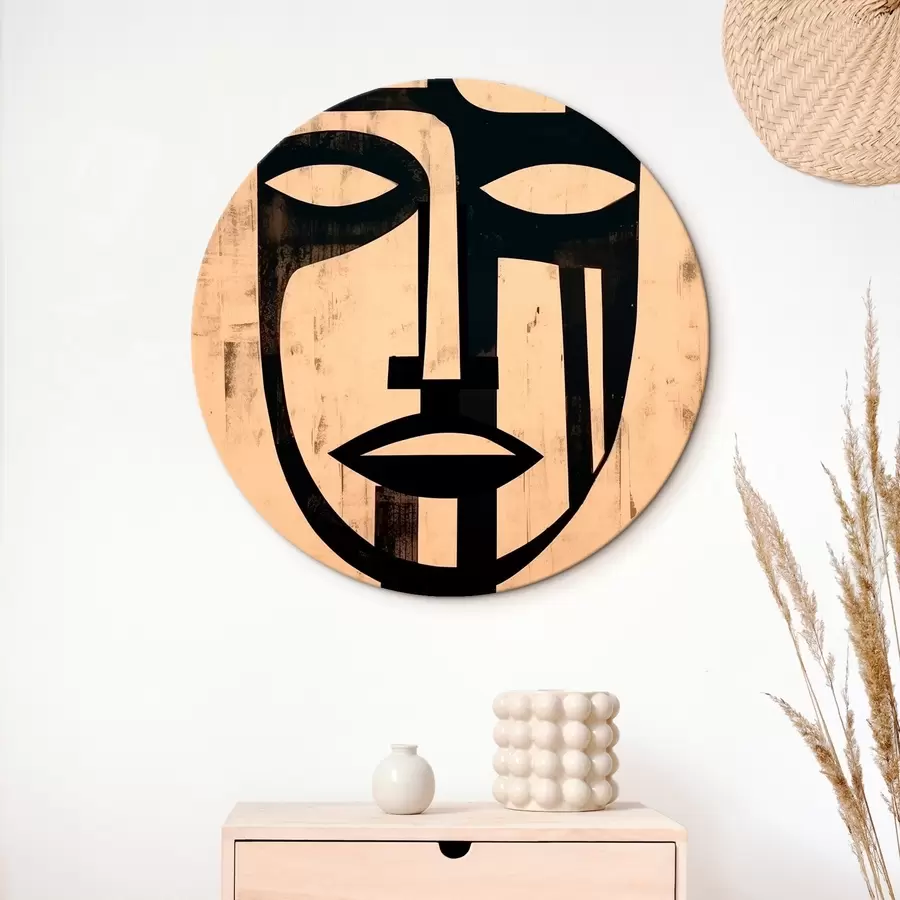 Wandbilder Geometrisches abstraktes Gesicht r45970