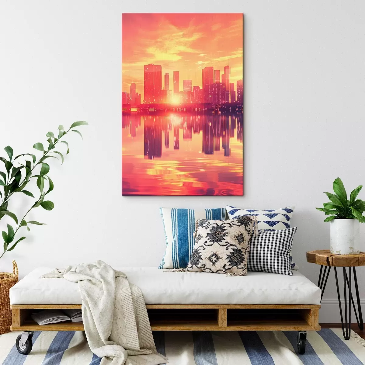 Wandbilder Bestellung vor dem Hintergrund einer modernen Stadt s45659
