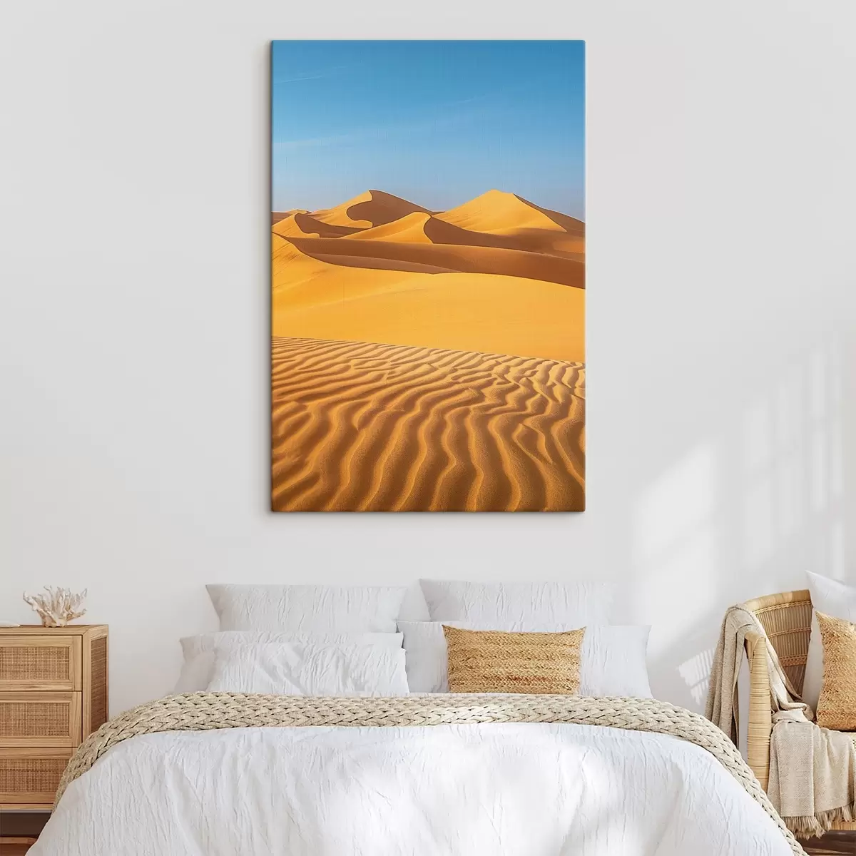 Wandbilder Blauer Himmel vor dem Hintergrund einer Wüste s45666