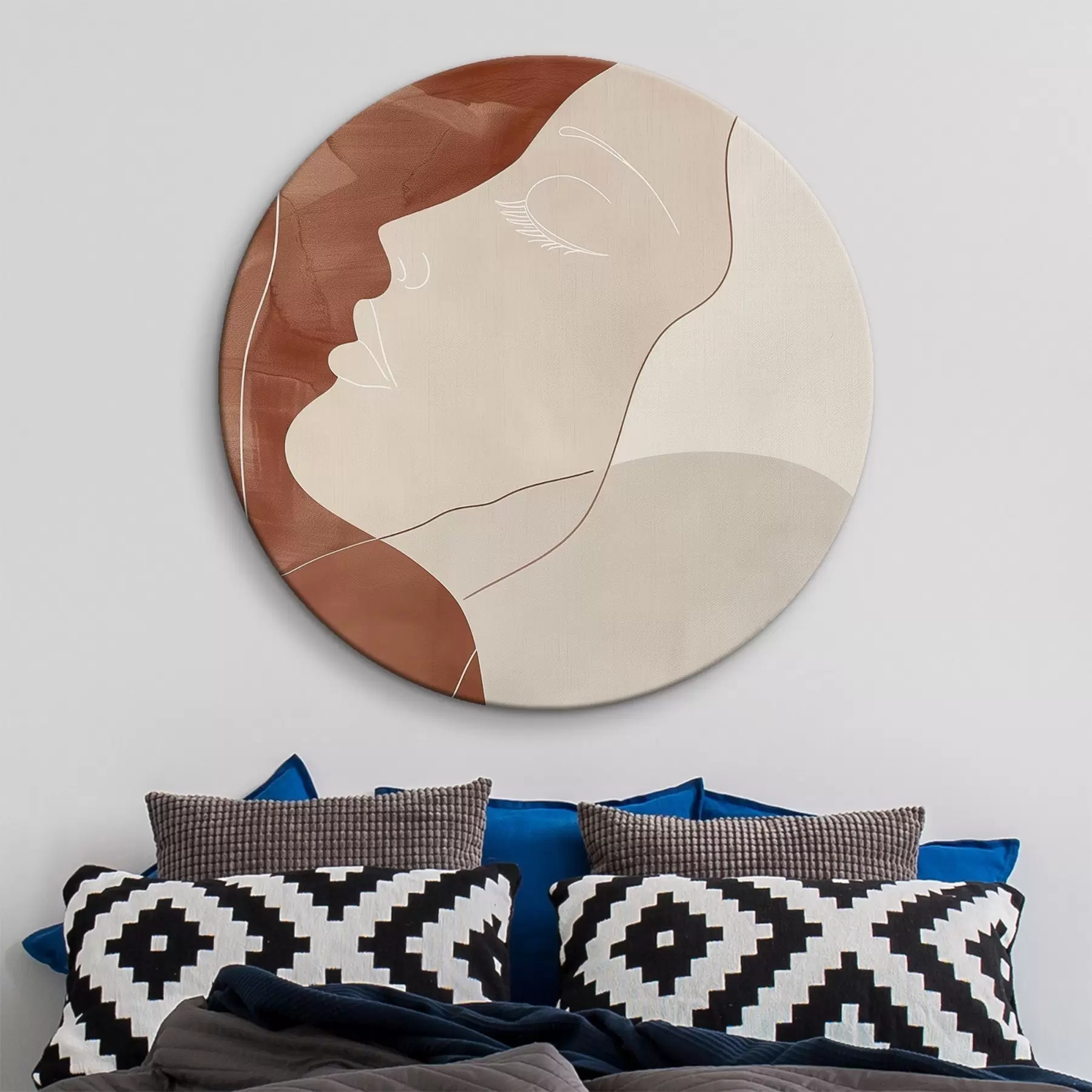 Wandbilder Abstraktion, Silhouette eines Mädchens r45656