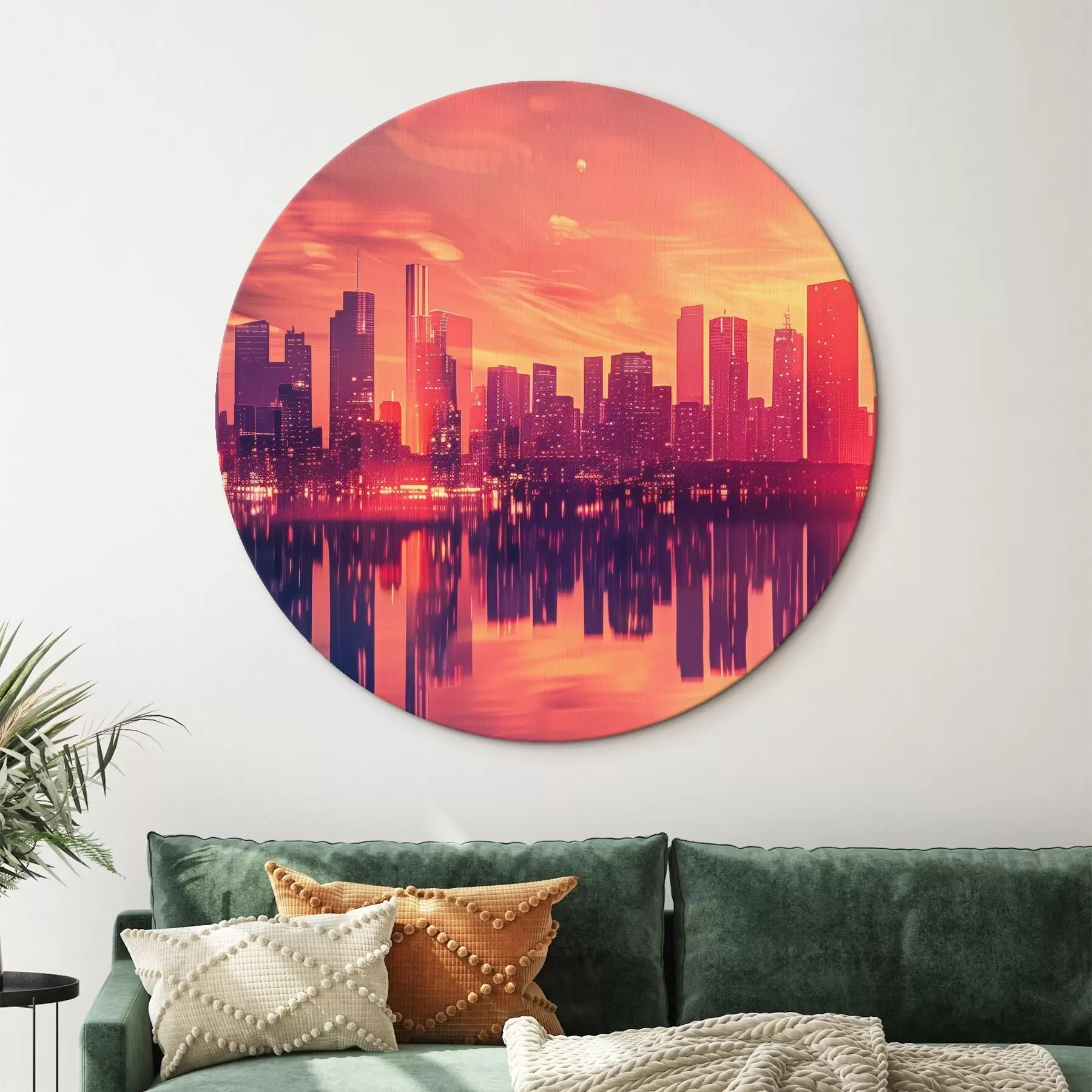 Wandbilder Stadt bei Sonnenuntergang r45658