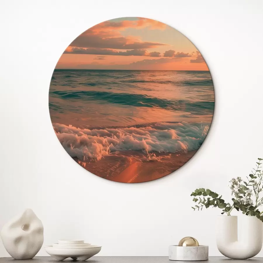 Wandbilder Wolken vor dem Hintergrund des Meeres r45660