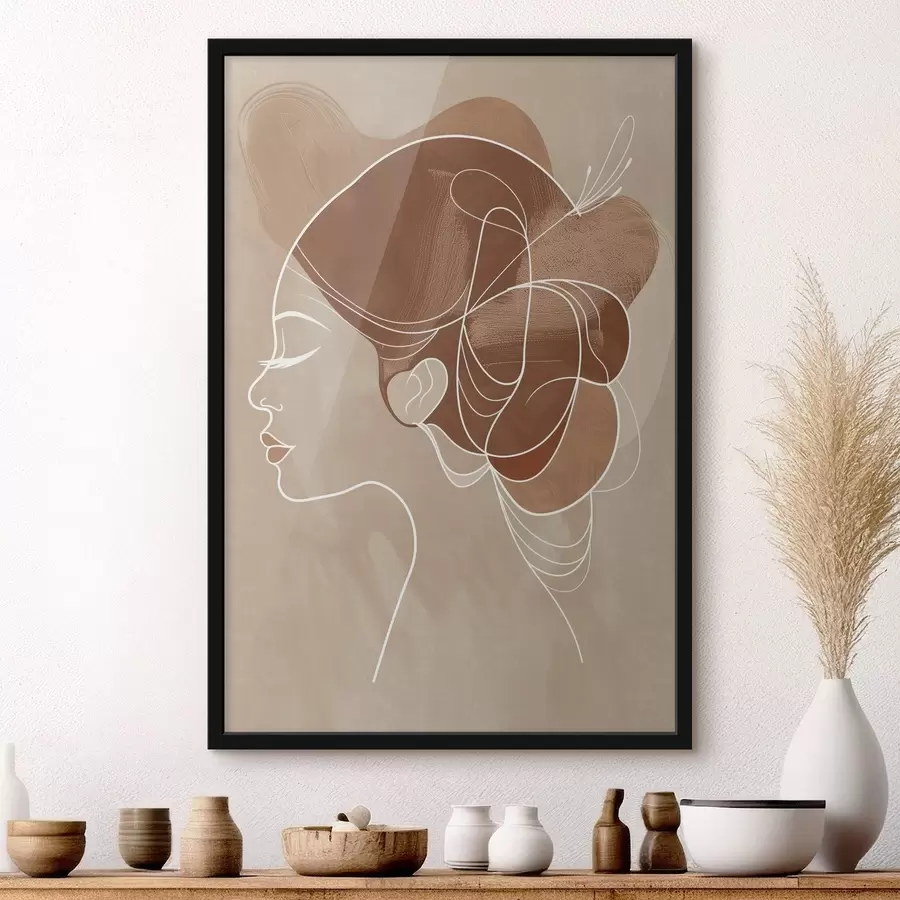 Fototapete Abstrakte Komposition, Mädchen f45655