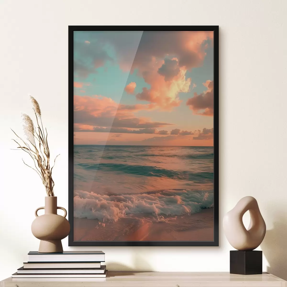 Poster Wolken vor dem Hintergrund des Meeres f45660