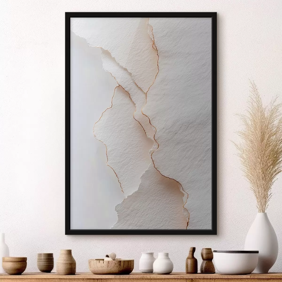 Poster Leichtes Papier reißt mit einem feinen Rand f45884