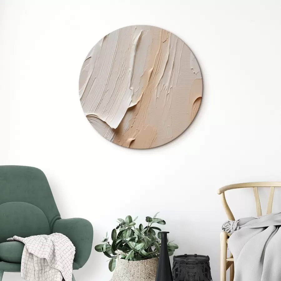 Wandbilder Strukturierte Pastellstriche in Beige-Creme-Tönen r45871