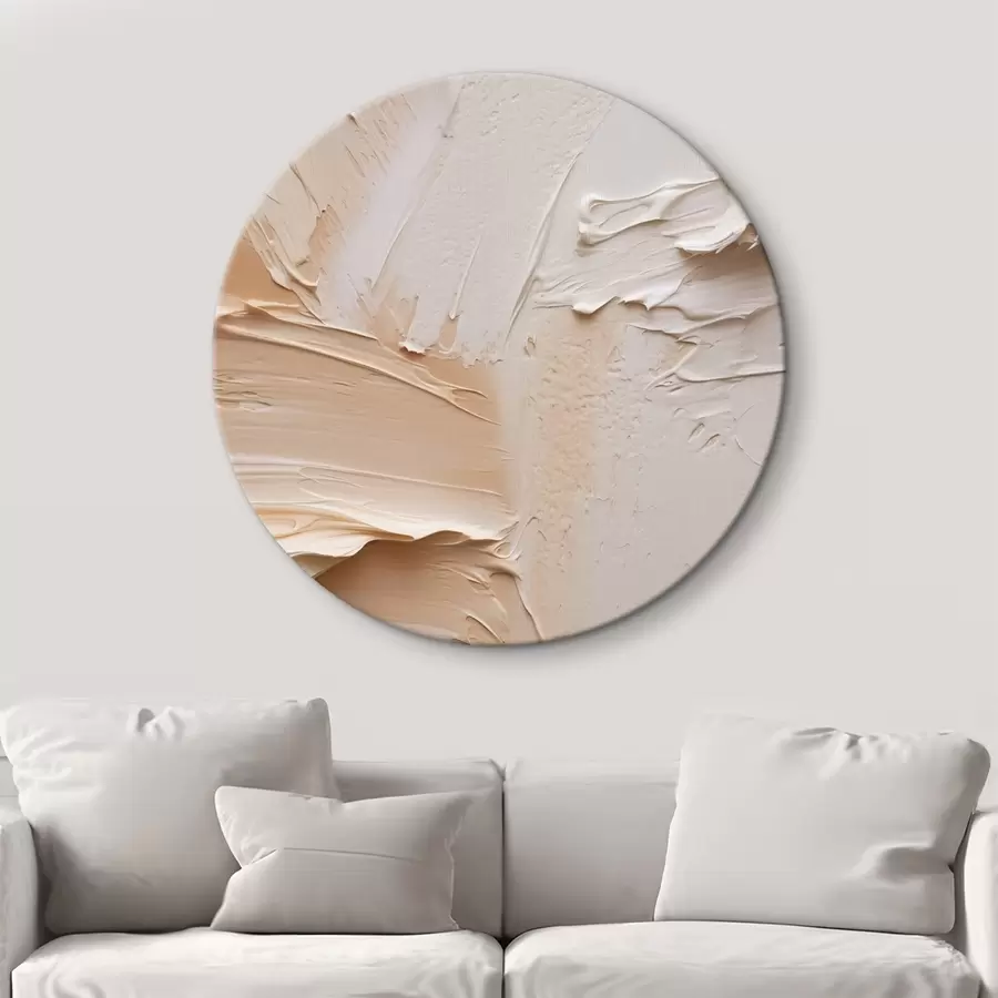 Wandbilder Leichte Impasto-Striche, cremige, sandige Textur r45872