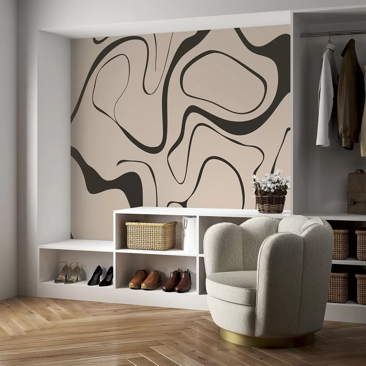 Fototapete Abstraktes Muster w04649