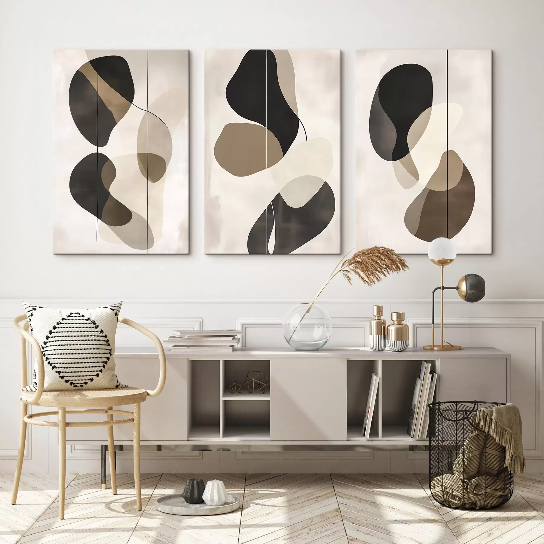 Wandbilder Schwebende abstrakte Formen m00777