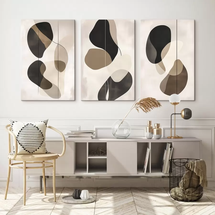 Wandbilder Schwebende abstrakte Formen m00777