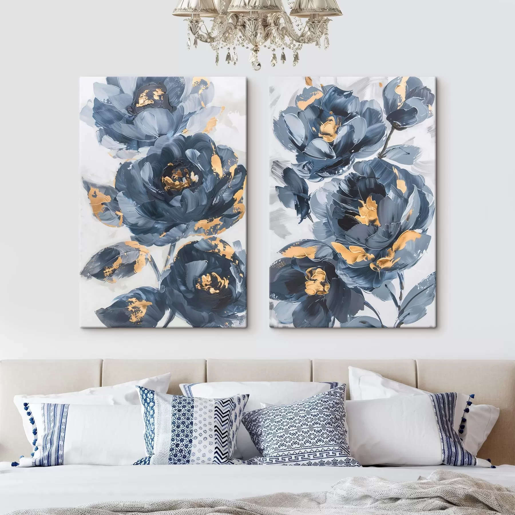 Wandbilder Große abstrakte Blumen m00782