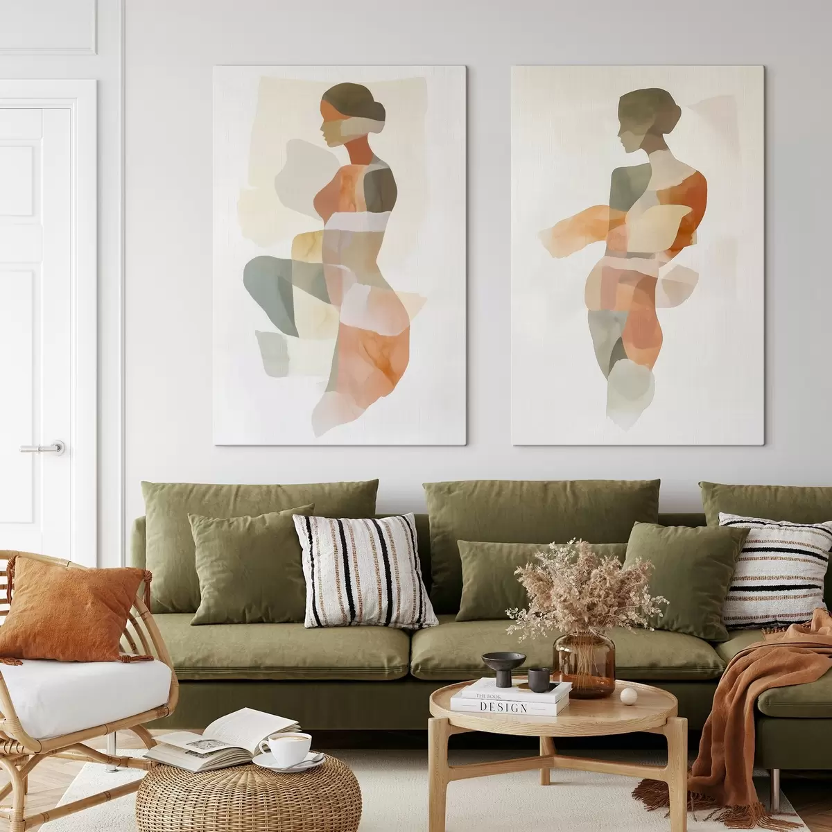 Wandbilder Abstrakte weibliche Silhouetten m00788