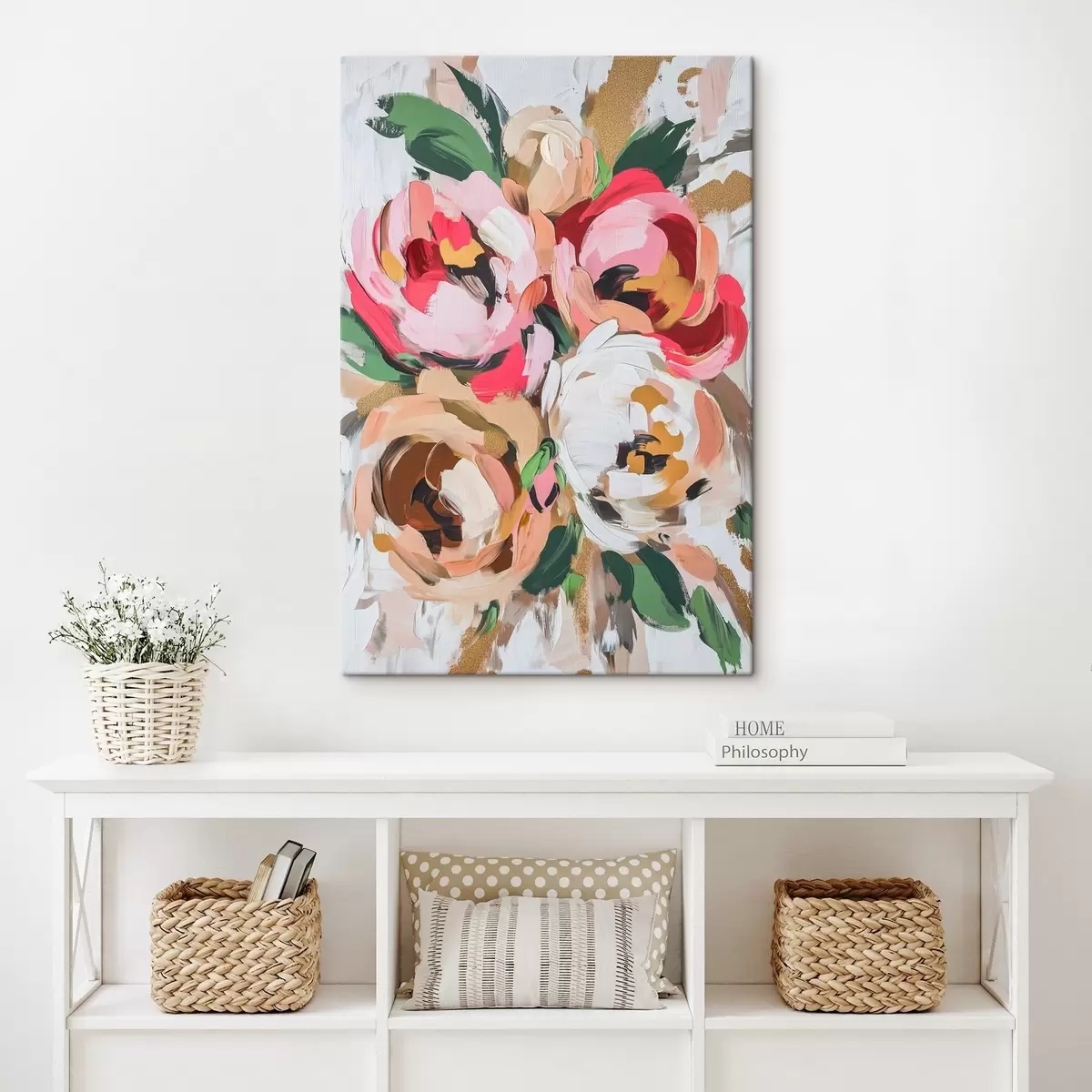 Wandbilder Abstrakter Blumenstrauß s45982