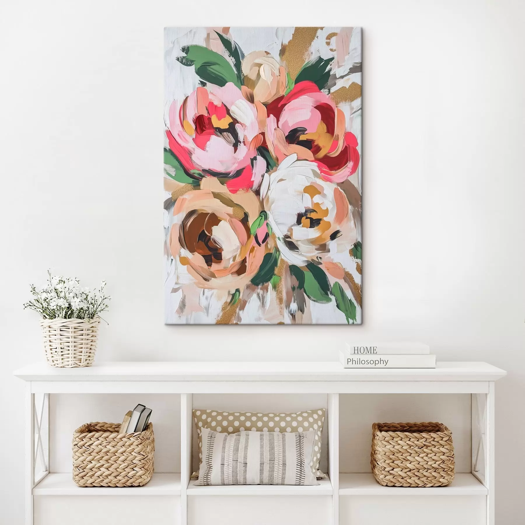 Wandbilder Abstrakter Blumenstrauß s45982