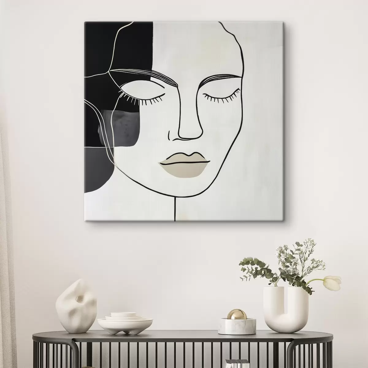 Wandbilder Minimalistisches abstraktes Porträt s45987