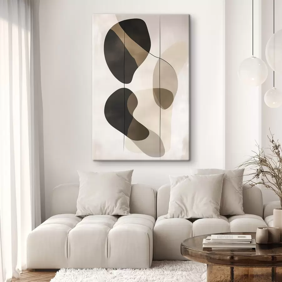 Wandbilder Schwebende abstrakte Formen s45991