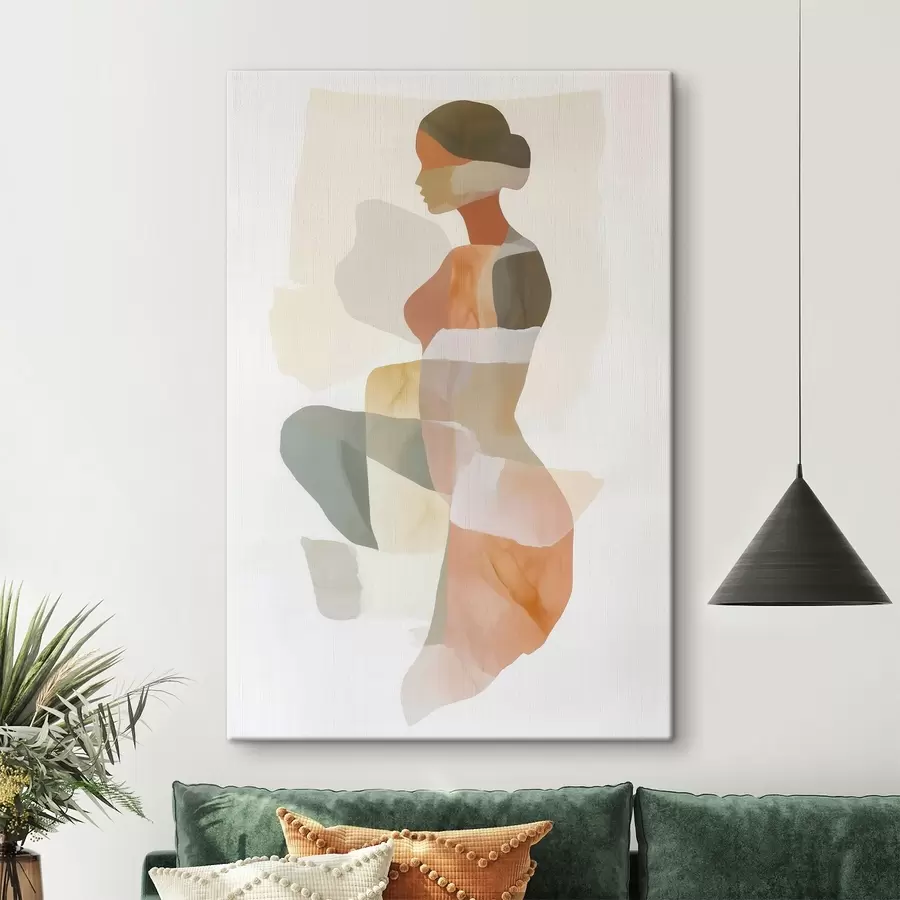 Wandbilder Abstrakte weibliche Silhouette s45992