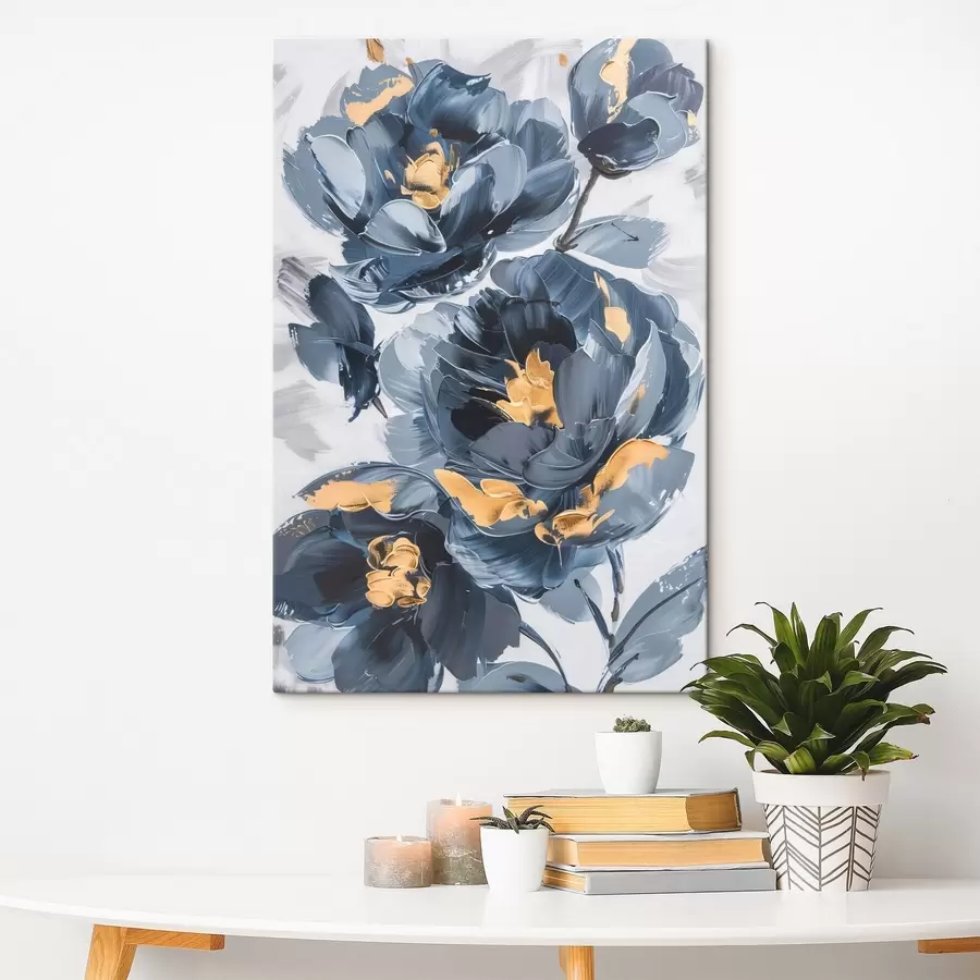 Wandbilder Große abstrakte Blumen s46010