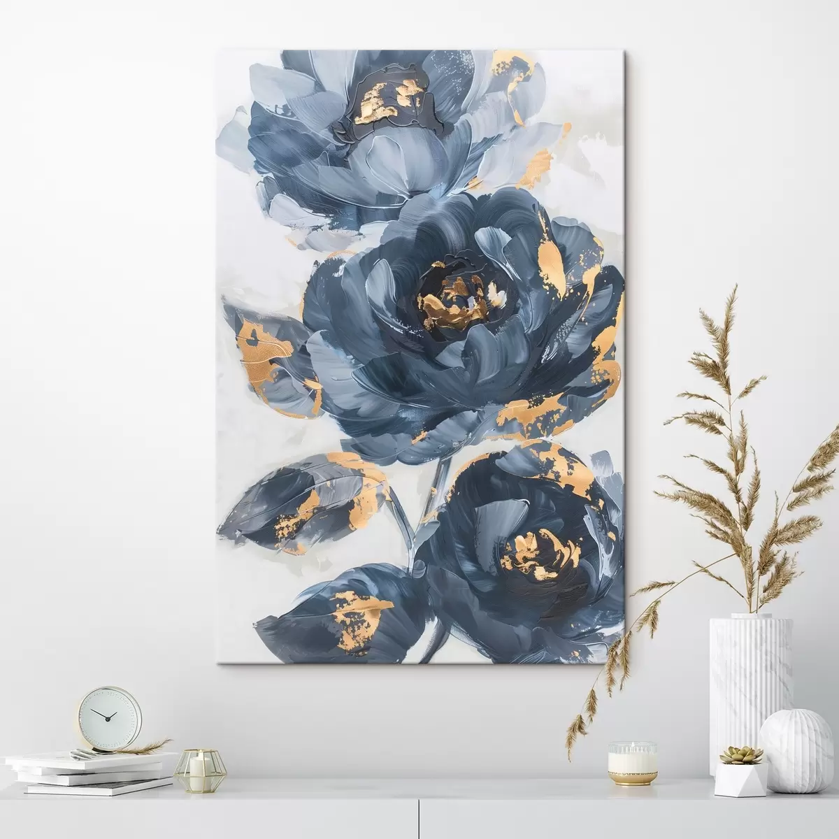 Wandbilder Große abstrakte Blumen s46011