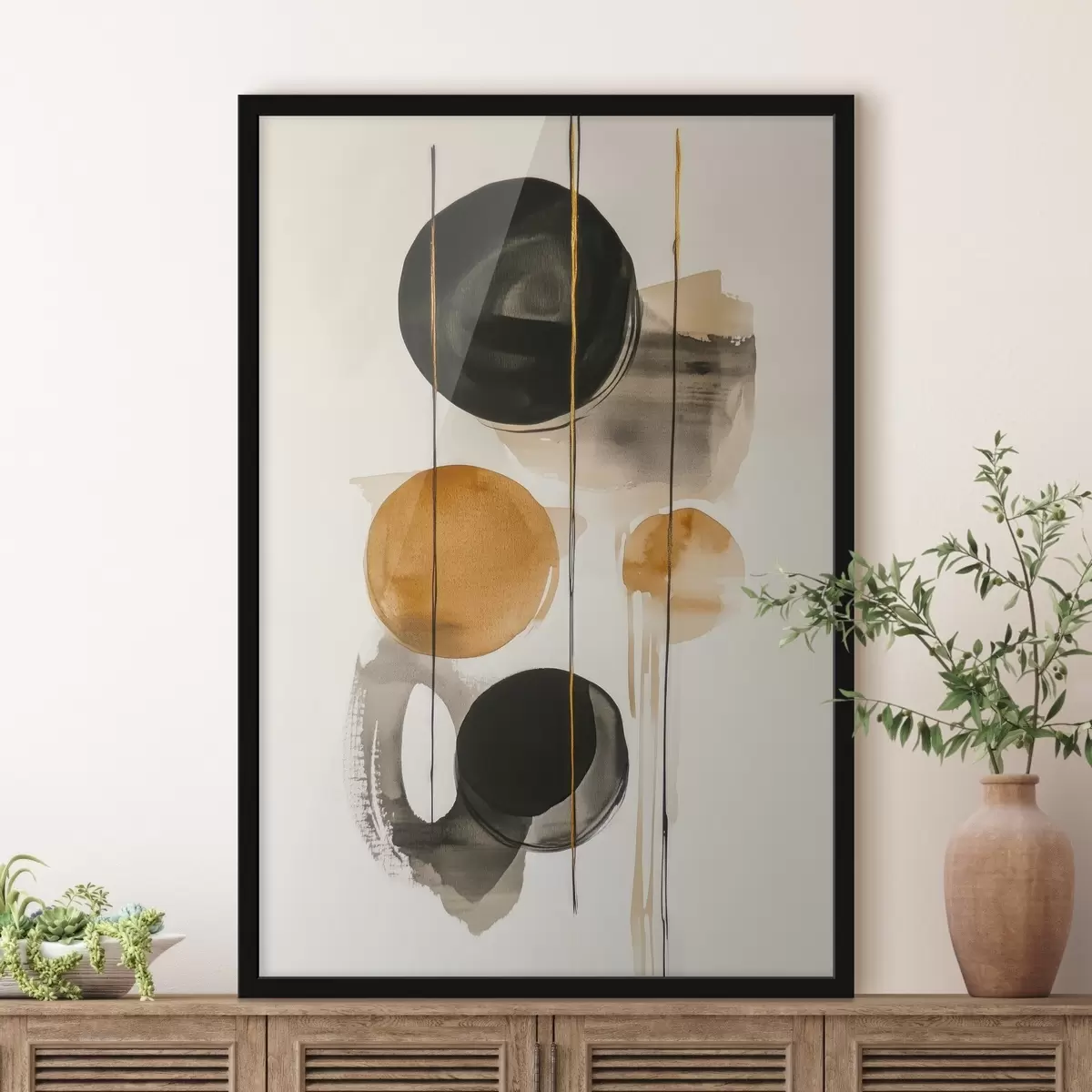 Poster Abstrakte Kreise f45779