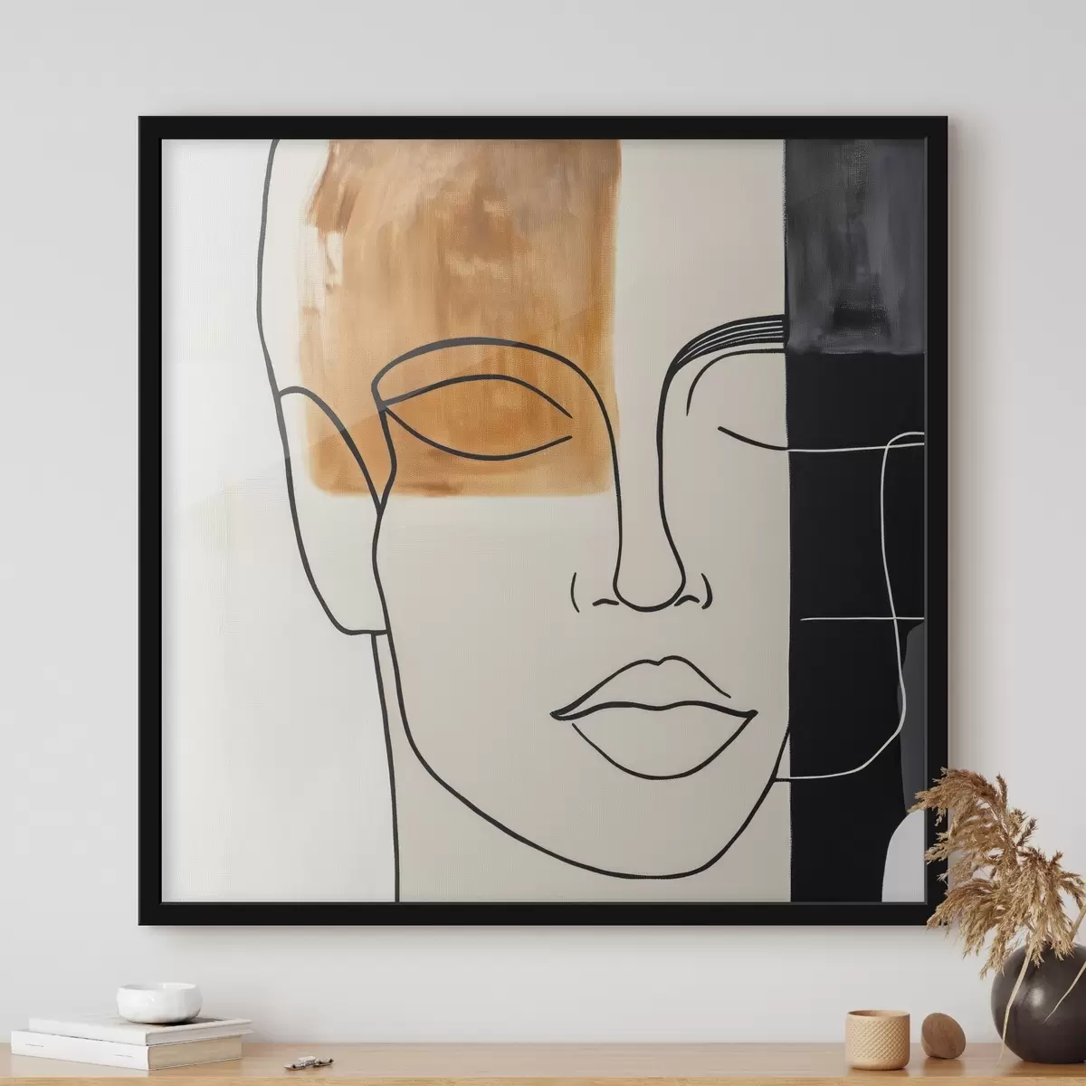 Poster Minimalistisches abstraktes Porträt f45986