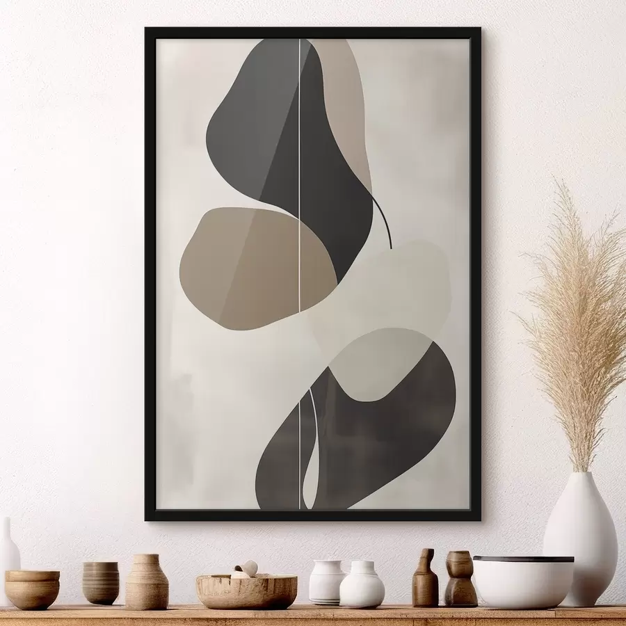 Fototapete Schwebende abstrakte Formen f45995