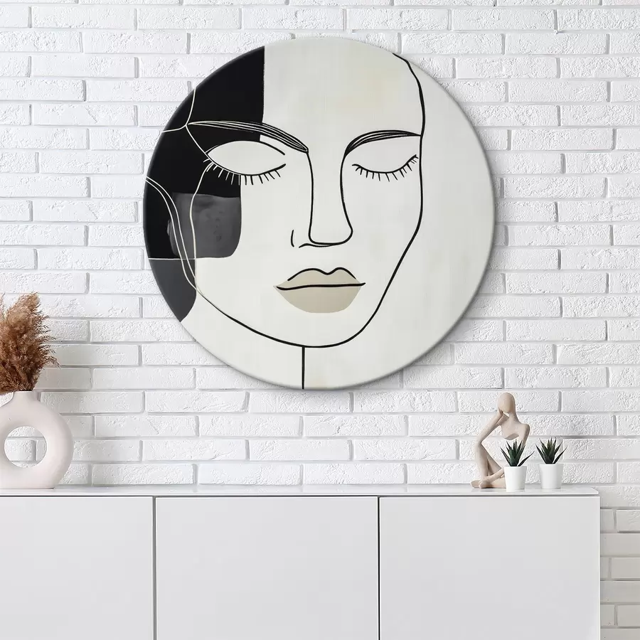 Wandbilder Minimalistisches abstraktes Porträt r45987