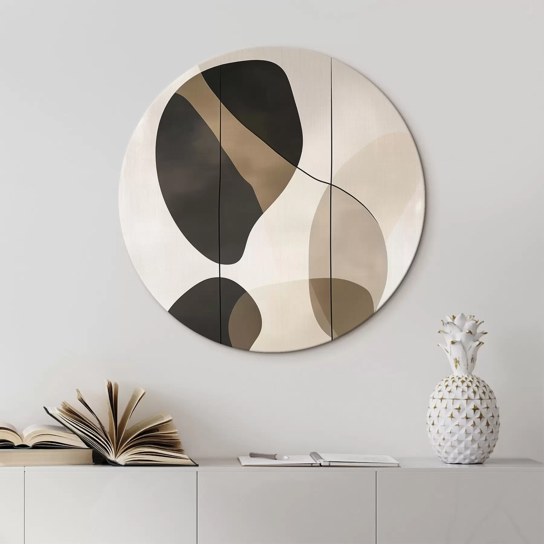 Wandbilder Schwebende abstrakte Formen r45991