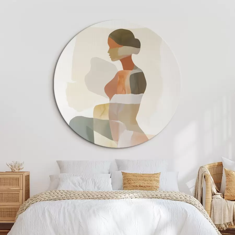 Wandbilder Abstrakte weibliche Silhouette r45992