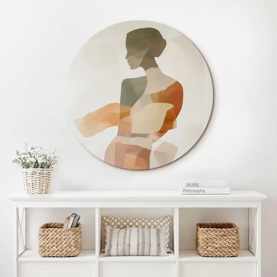 Wandbilder Abstrakte weibliche Silhouette r45993