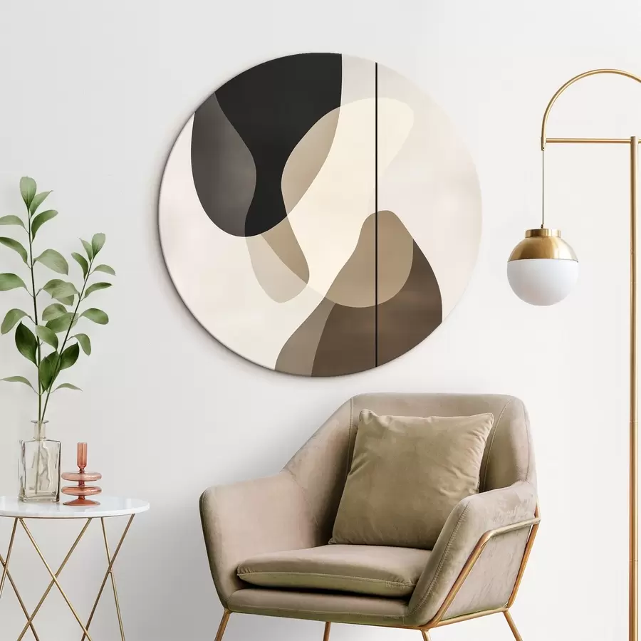 Wandbilder Schwebende abstrakte Formen r45994