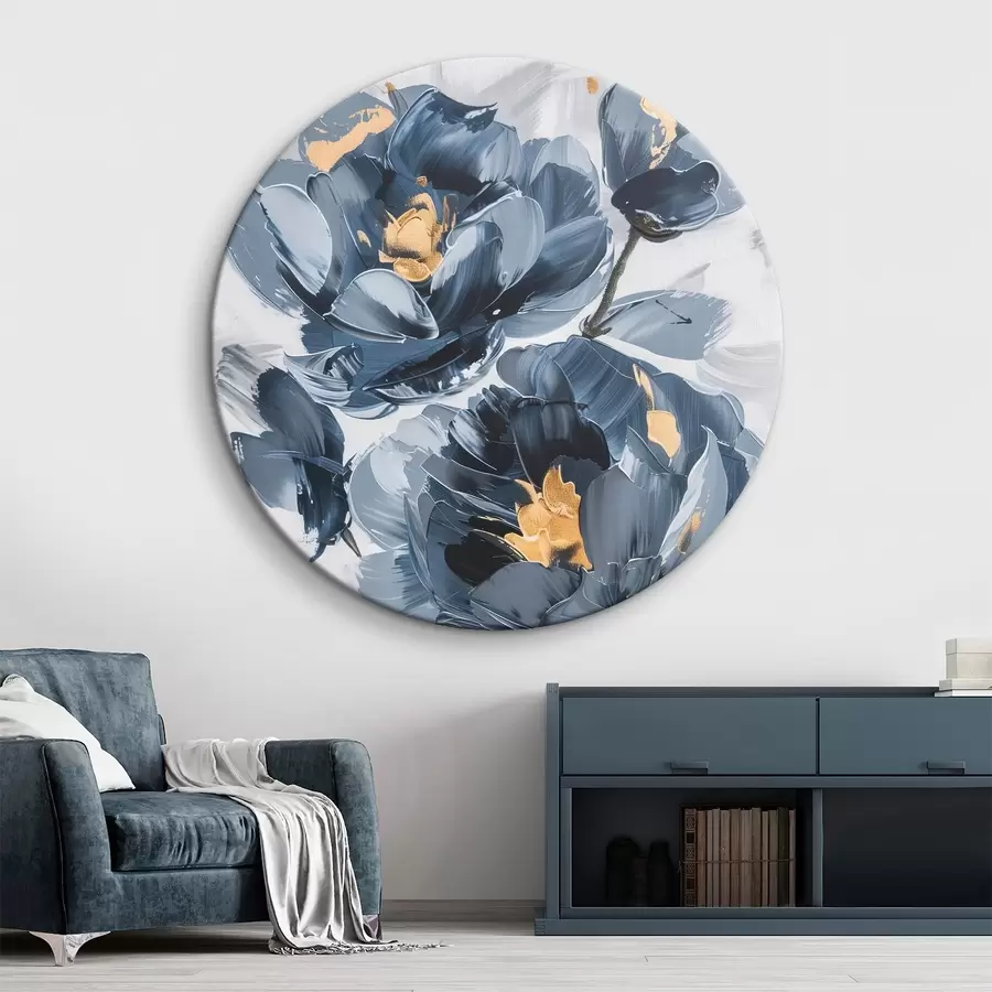 Wandbilder Große abstrakte Blumen r46010