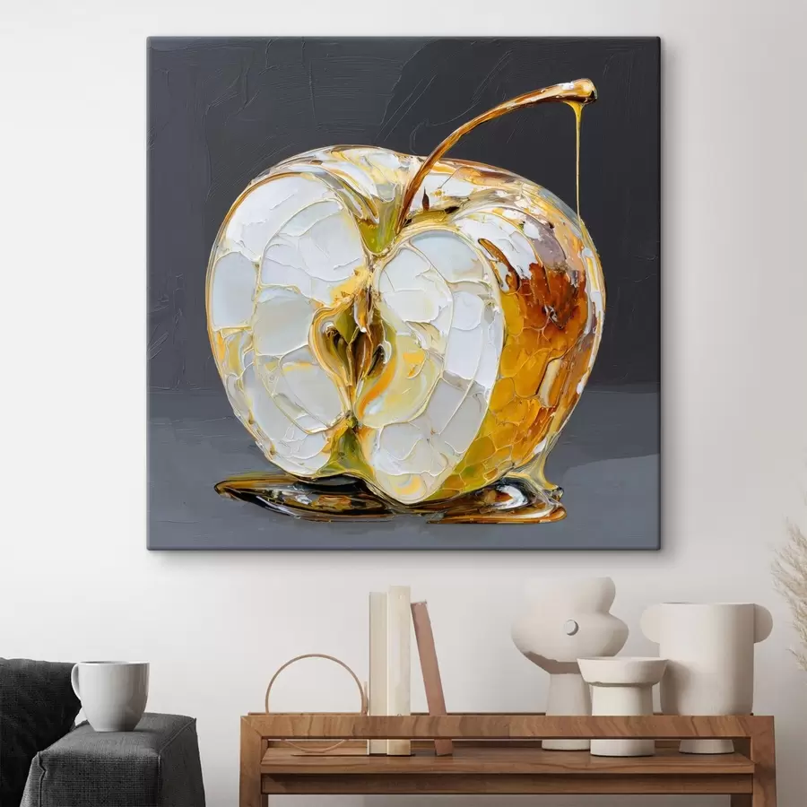 Wandbilder Süßer Apfel im Malstil s45861