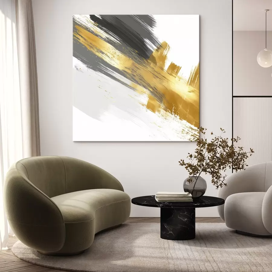 Wandbilder Moderne Kunst mit Elementen schneller Pinselstriche s45865