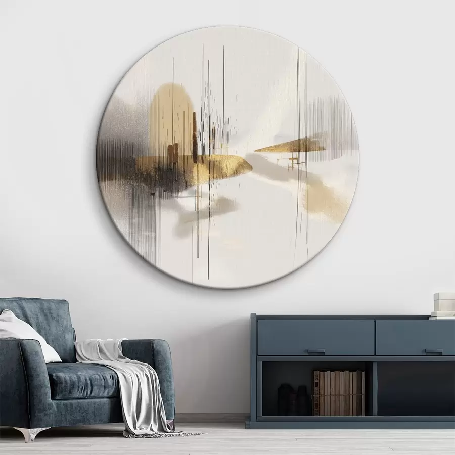 Wandbilder Ruhige Küste im minimalistischen Grafikstil r45849