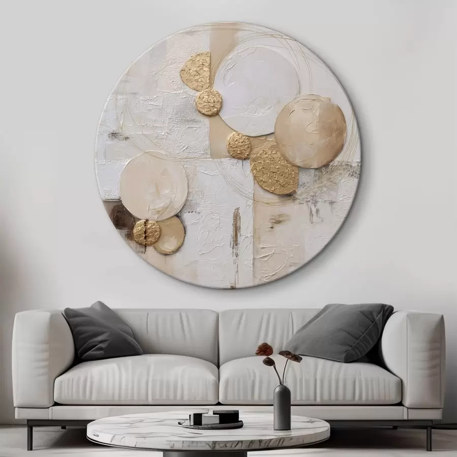 Wandbilder Abstraktion im volumetrischen Malstil r45852