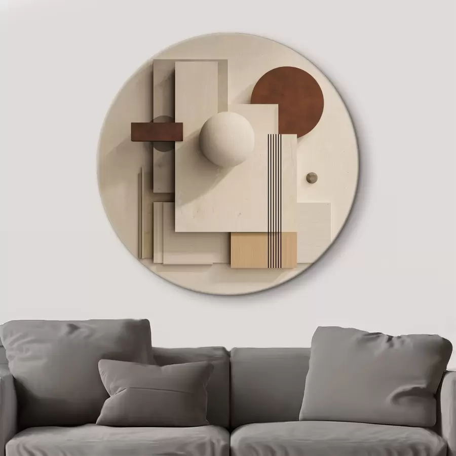 Wandbilder Geometrie der Ruhe im modernen Minimalismus-Stil r45856