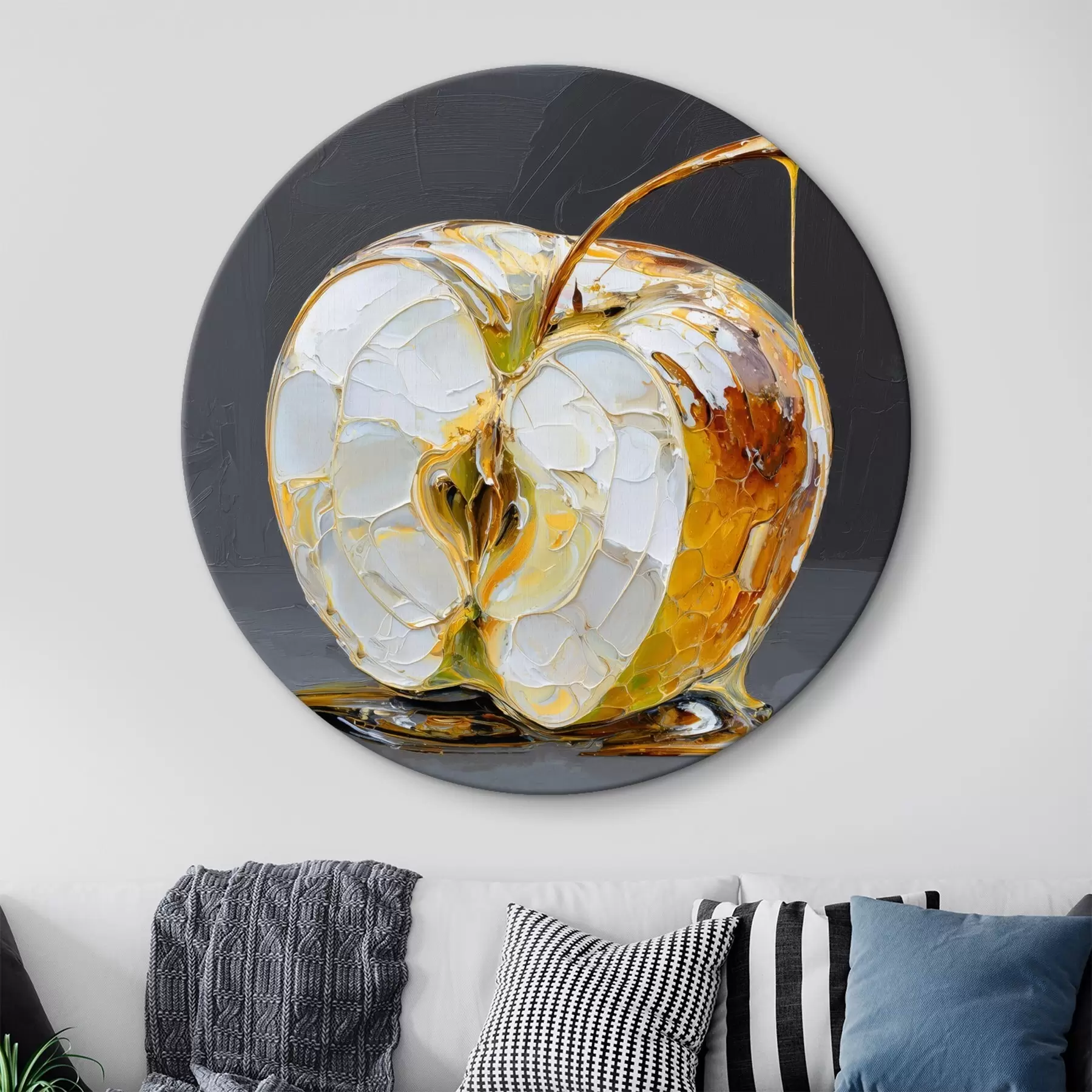 Wandbilder Süßer Apfel im Malstil r45861