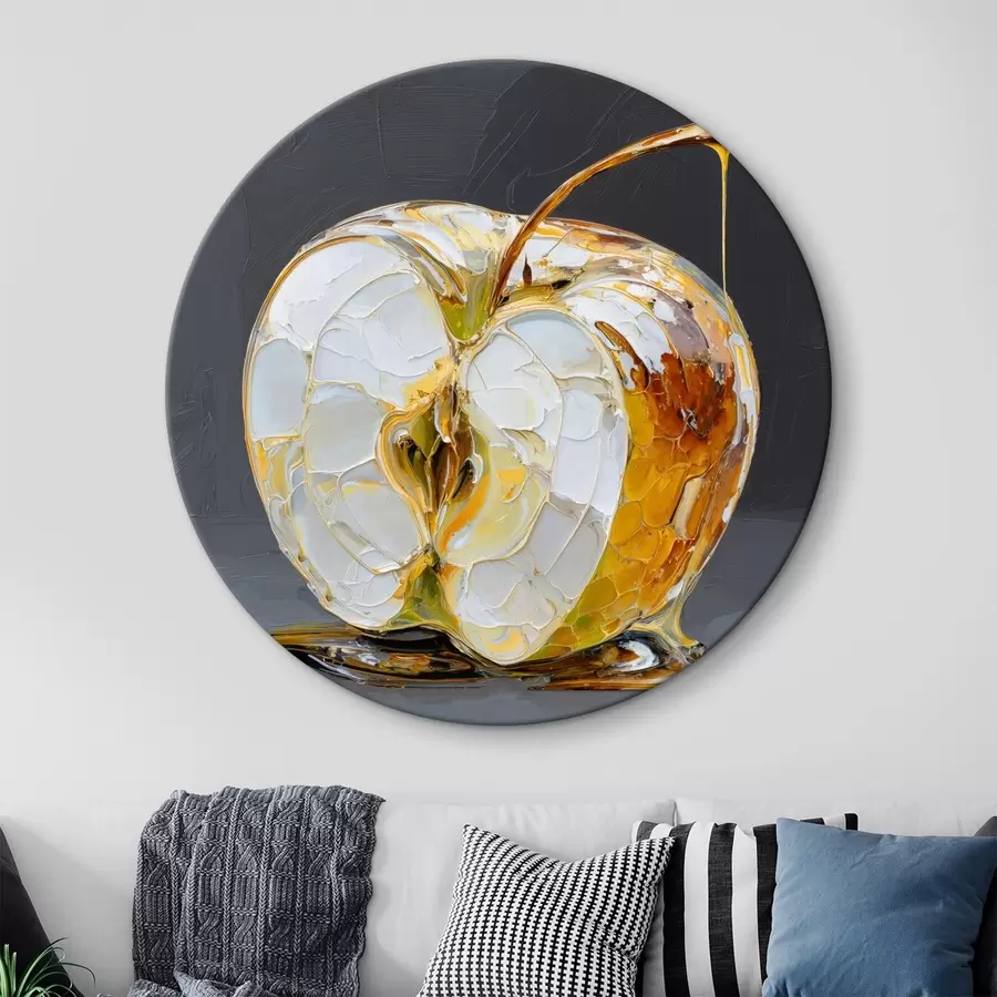 Wandbilder Süßer Apfel im Malstil r45861