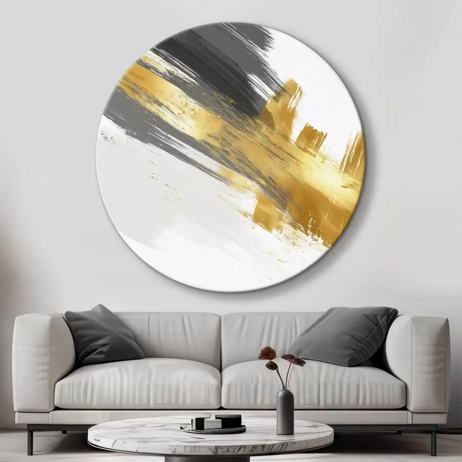 Wandbilder Moderne Kunst mit Elementen schneller Pinselstriche r45865