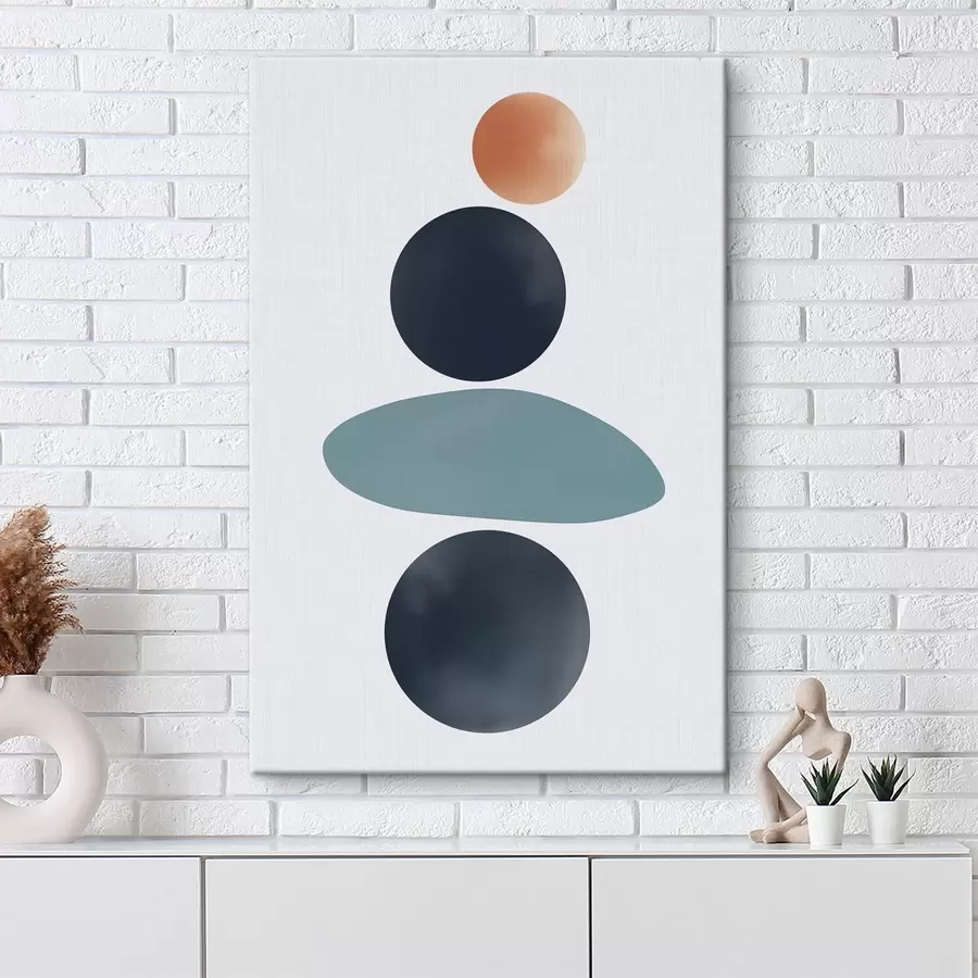 Wandbilder Abstrakte abgerundete Flecken s46061