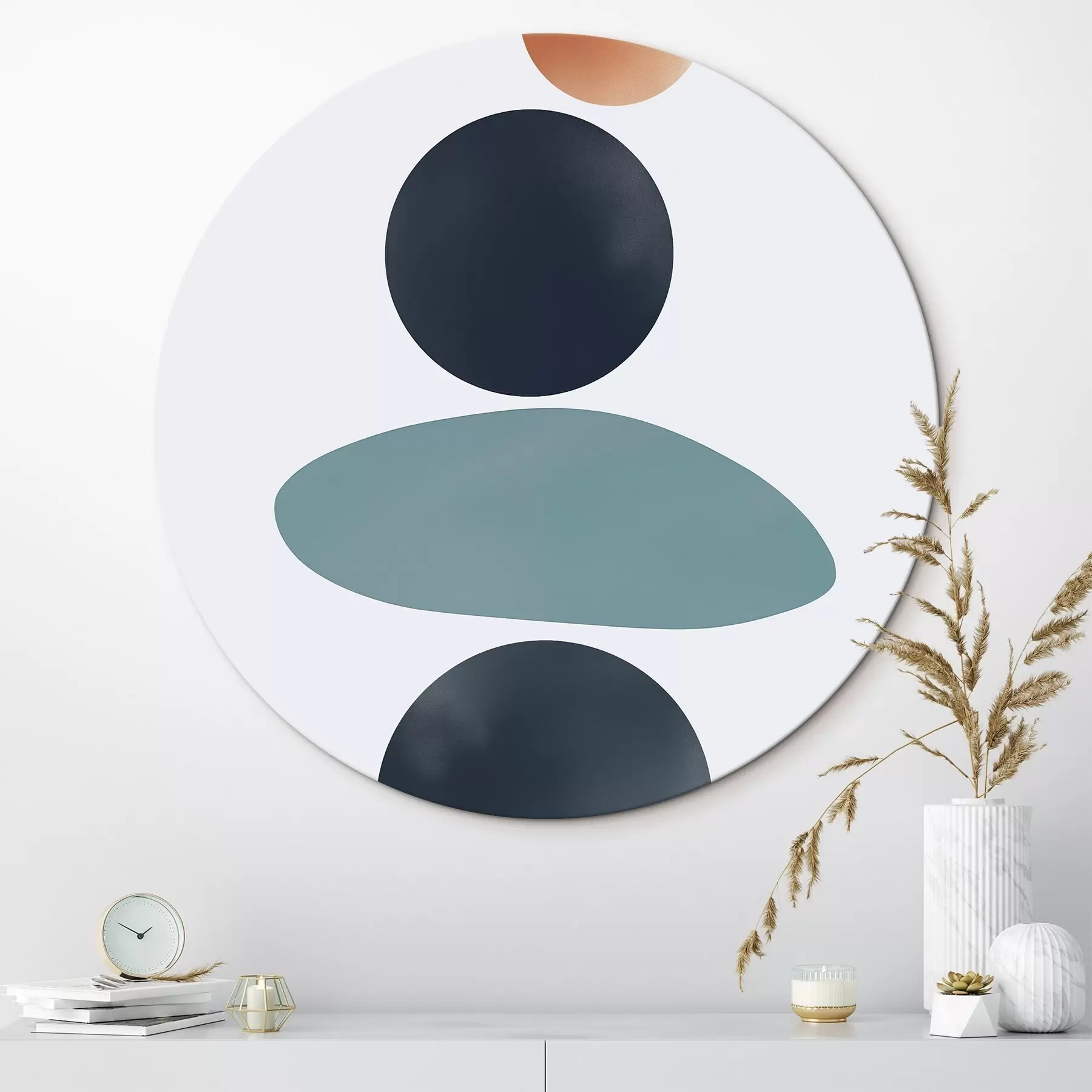 Wandbilder Abstrakte abgerundete Flecken r46061