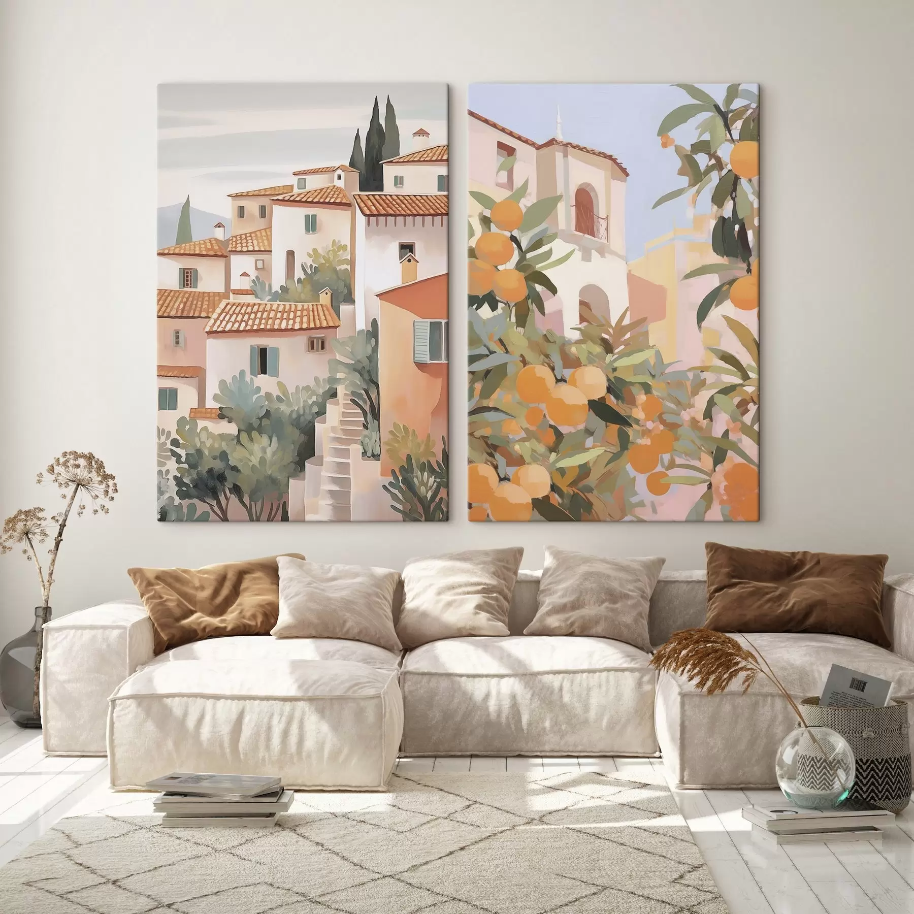 Wandbilder Häuser mitten im Garten m00791