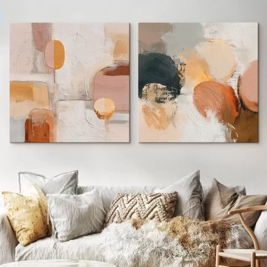 Wandbilder Geometrie der Ruhe im abstrakten Stil m00747