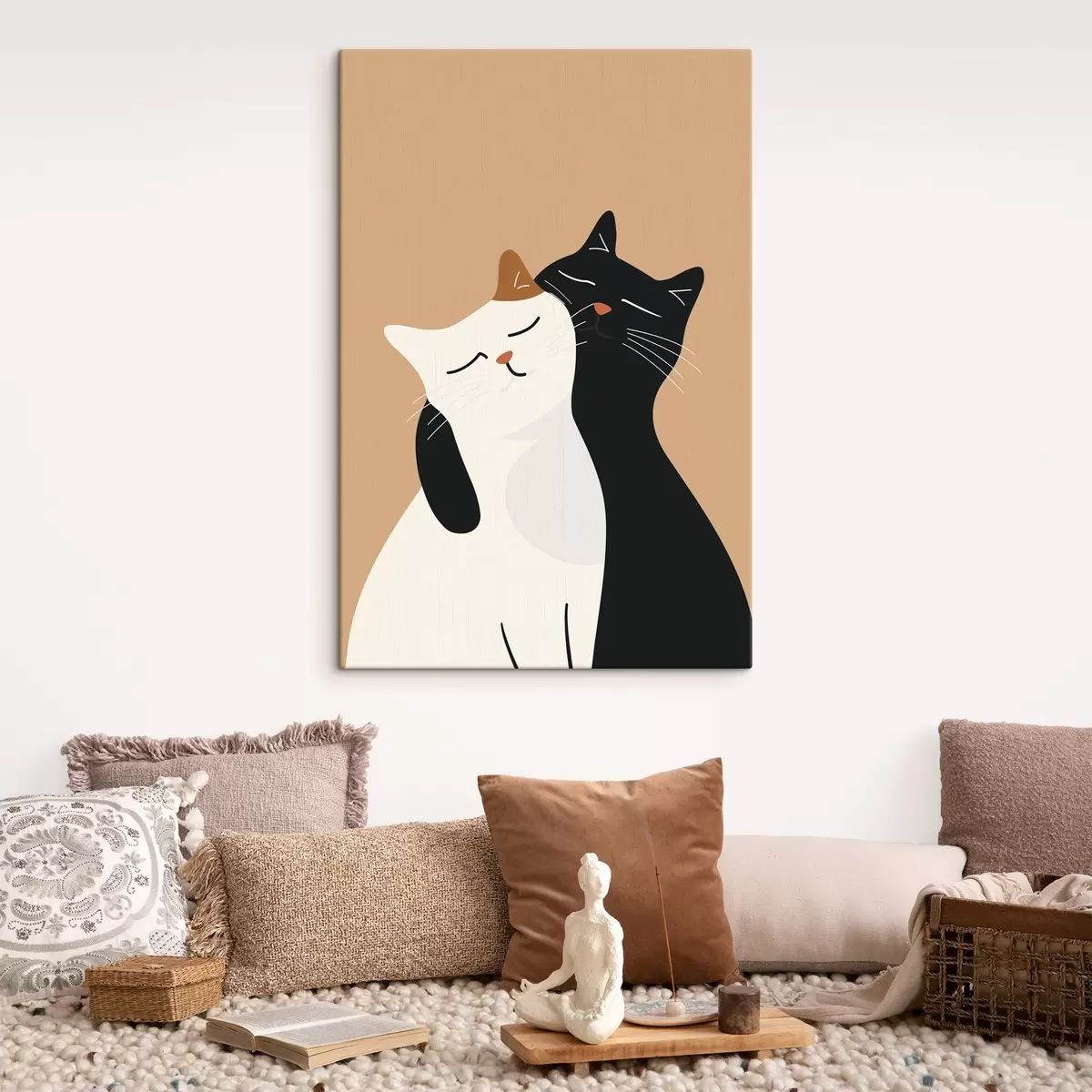Wandbilder Katzen-Duo s46043