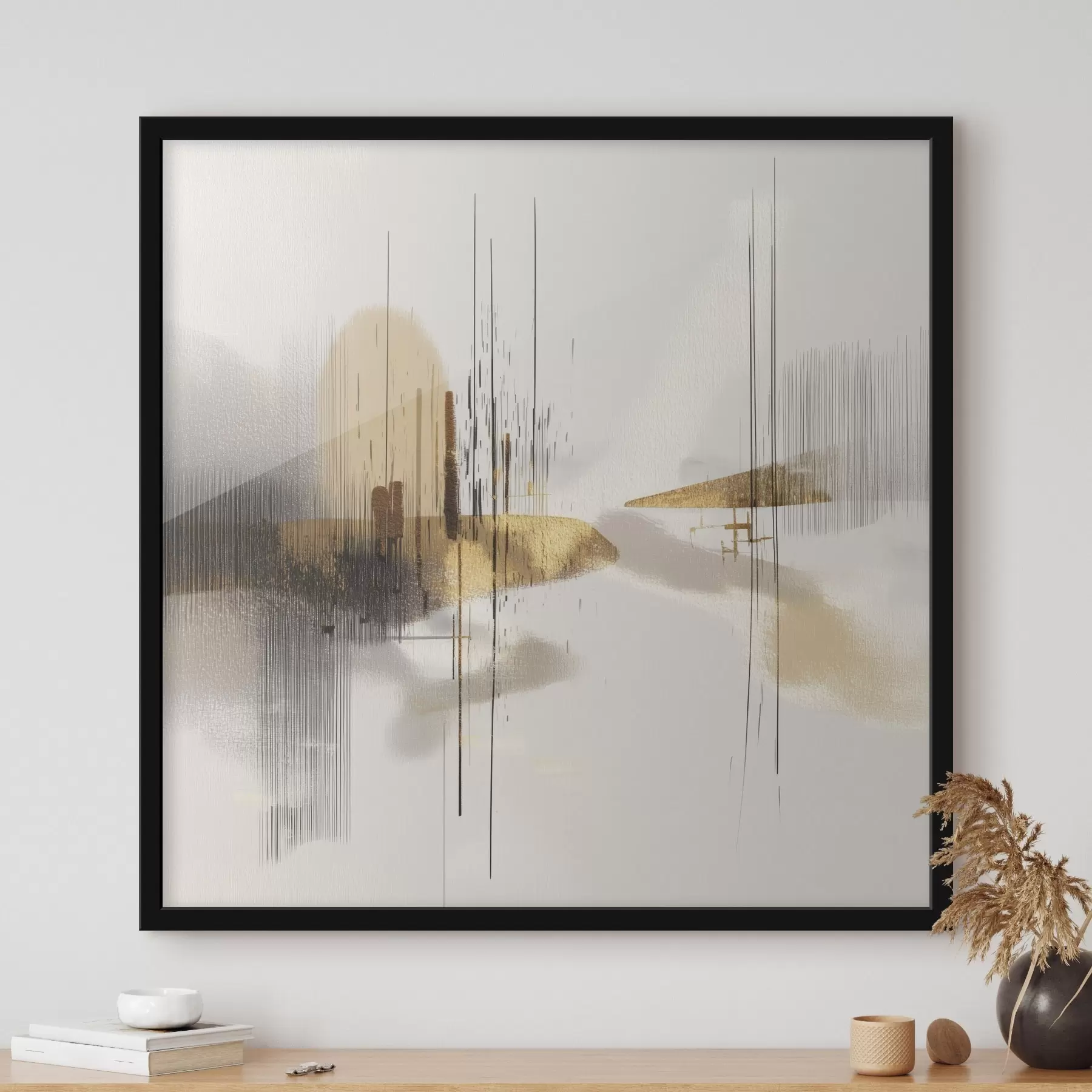 Fototapete Ruhige Küste im minimalistischen Grafikstil f45849